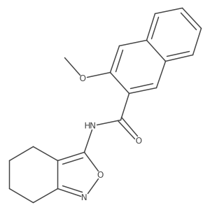 3-methoxy-N-(4,5,6,7-tetrahydrobenzo[c]isoxazol-3-yl)-2-naphthamide Structure
