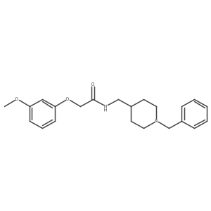 N-[(1-benzylpiperidin-4-yl)methyl]-2-(3-methoxyphenoxy)acetamide结构式