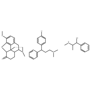 Chlorpheniramine/hydrocodone/pseudoephedrine结构式