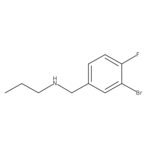 [(3-Bromo-4-fluorophenyl)methyl](propyl)amine结构式