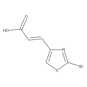 (2e)-3-(2-Bromo-1,3-thiazol-4-yl)prop-2-enoic acid结构式