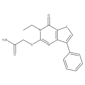 2-({3-ethyl-4-oxo-7-phenyl-3H,4H-thieno[3,2-d]pyrimidin-2-yl}sulfanyl)acetamide Structure