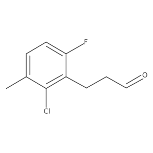 2-Chloro-6-fluoro-3-methylbenzenepropanal Structure