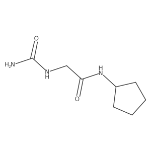 n-Cyclopentyl-2-ureidoacetamide结构式