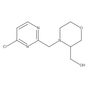 {4-[(4-Chloropyrimidin-2-yl)methyl]morpholin-3-yl}methanol结构式
