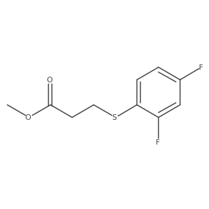 Methyl 3-[(2,4-difluorophenyl)thio]propanoate结构式