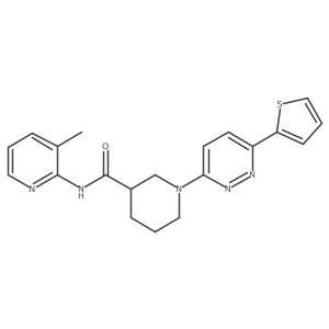 N-(3-methylpyridin-2-yl)-1-(6-(thiophen-2-yl)pyridazin-3-yl)piperidine-3-carboxamide Structure