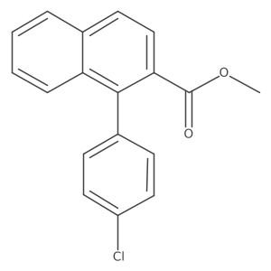 Methyl 1-(4-chlorophenyl)-2-naphthoate Structure
