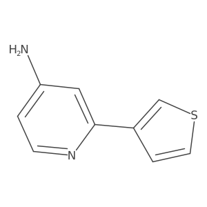 2-(Thiophen-3-yl)pyridin-4-amine结构式
