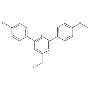 (2-(4-Chlorophenyl)-6-(4-methoxyphenyl)pyridin-4-yl)methanol结构式