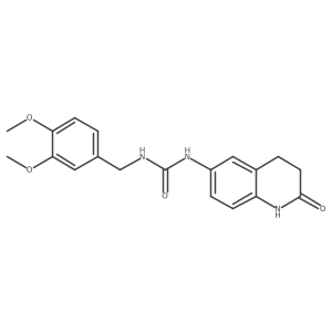 1-(3,4-Dimethoxybenzyl)-3-(2-oxo-1,2,3,4-tetrahydroquinolin-6-yl)urea Structure