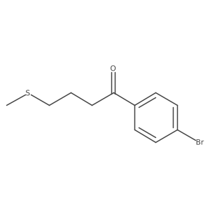 1-(4-Bromophenyl)-4-(methylsulfanyl)butan-1-one Structure