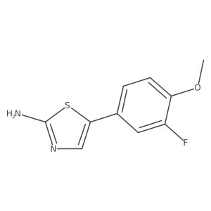 5-(3-Fluoro-4-methoxyphenyl)thiazol-2-amine结构式