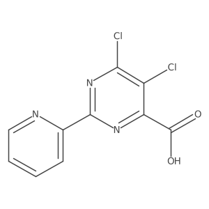 4,5-Dichloro-2-(pyridin-2-yl)pyrimidine-6-carboxylic acid Structure