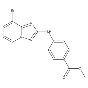 Methyl 4-(8-bromo-[1,2,4]triazolo[1,5-a]pyridin-2-ylamino)benzoate Structure