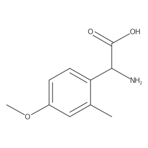 (R)-2-Amino-2-(4-methoxy-2-methylphenyl)acetic acid结构式