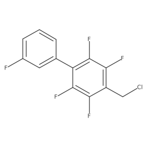 1-(Chloromethyl)-2,3,5,6-tetrafluoro-4-(3-fluorophenyl)benzene结构式