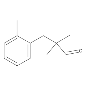 2,2-Dimethyl-3-(2-methylphenyl)propanal Structure