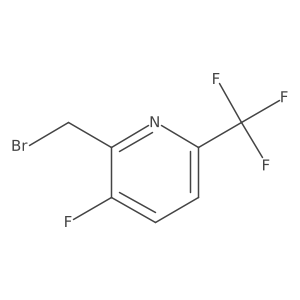 2-Bromomethyl-3-fluoro-6-(trifluoromethyl)pyridine结构式