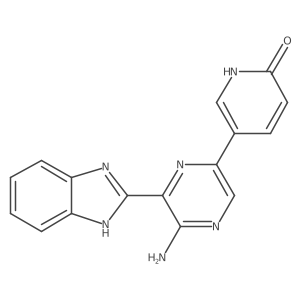5-(5-Amino-6-(1h-benzo[d]imidazol-2-yl)pyrazin-2-yl)pyridin-2-ol Structure