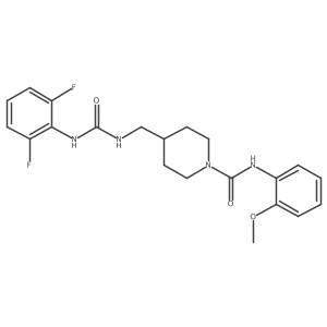 4-((3-(2,6-difluorophenyl)ureido)methyl)-N-(2-methoxyphenyl)piperidine-1-carboxamide Structure