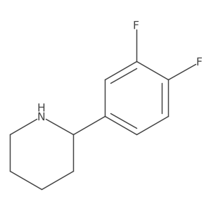 (R)-2-(3,4-Difluorophenyl)piperidine Structure