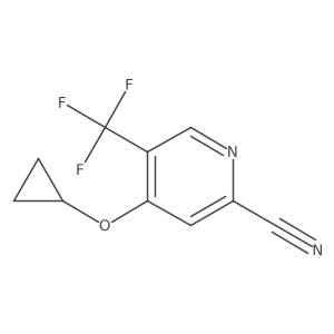 4-Cyclopropoxy-5-(trifluoromethyl)picolinonitrile Structure
