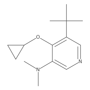5-Tert-butyl-4-cyclopropoxy-N,N-dimethylpyridin-3-amine Structure