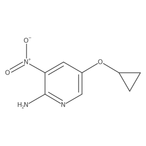 5-Cyclopropoxy-3-nitropyridin-2-amine结构式