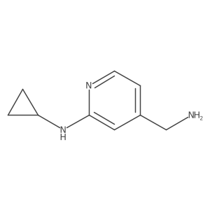 4-(aminomethyl)-N-cyclopropylpyridin-2-amine Structure