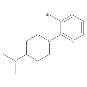1-(3-bromopyridin-2-yl)-N,N-dimethylpiperidin-4-amine结构式