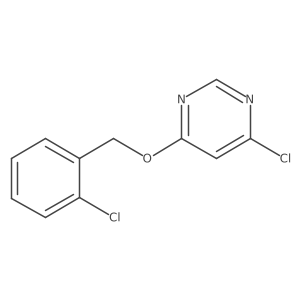 4-Chloro-6-((2-chlorobenzyl)oxy)pyrimidine结构式