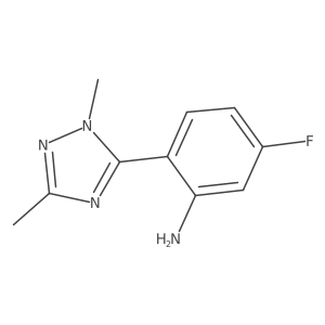 2-(1,3-Dimethyl-1h-1,2,4-triazol-5-yl)-5-fluoroaniline Structure