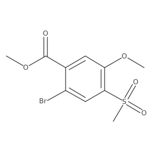 Methyl 2-bromo-5-methoxy-4-(methylsulfonyl)benzoate结构式