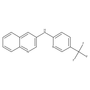 N-[5-(Trifluoromethyl)-2-pyridinyl]-3-quinolinamine结构式