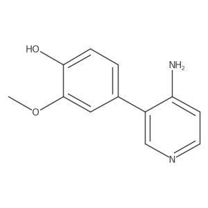Phenol, 4-(4-amino-3-pyridinyl)-2-methoxy-结构式