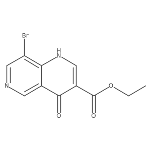 Ethyl 8-bromo-4-hydroxy-1,6-naphthyridine-3-carboxylate Structure