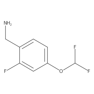 4-(Difluoromethoxy)-2-fluorobenzylamine Structure