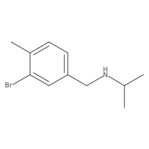 [(3-Bromo-4-methylphenyl)methyl](propan-2-yl)amine结构式