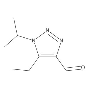 5-ethyl-1-(propan-2-yl)-1H-1,2,3-triazole-4-carbaldehyde结构式