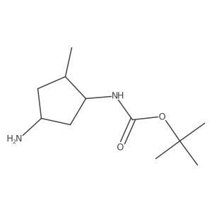 tert-Butyl ((1R,2R,4S)-4-amino-2-methylcyclopentyl)carbamate Structure
