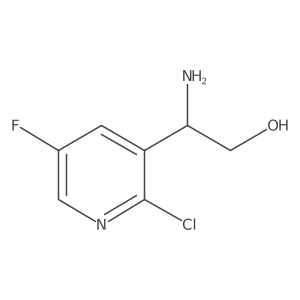 2-Amino-2-(2-chloro-5-fluoropyridin-3-YL)ethan-1-OL Structure