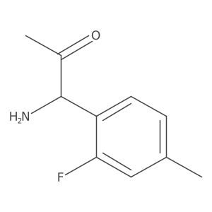 1-Amino-1-(2-fluoro-4-methylphenyl)acetone结构式