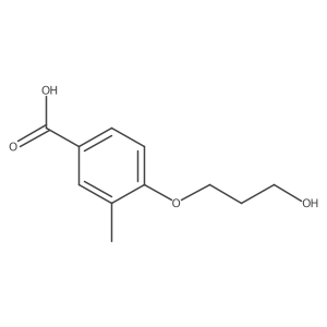 4-(3-Hydroxypropoxy)-3-methylbenzoic acid结构式