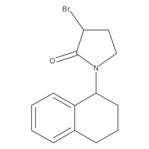 3-Bromo-1-(1,2,3,4-tetrahydronaphthalen-1-yl)pyrrolidin-2-one Structure