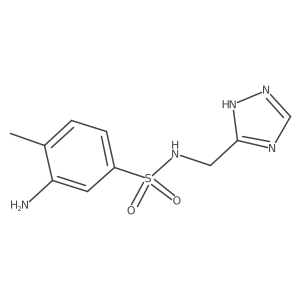 3-amino-4-methyl-N-(1H-1,2,4-triazol-5-ylmethyl)benzenesulfonamide Structure