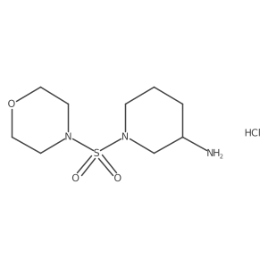 1-(Morpholine-4-sulfonyl)piperidin-3-amine hydrochloride结构式