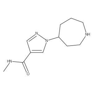 1-(Azepan-4-yl)-N-methyl-1H-pyrazole-4-carboxamide结构式