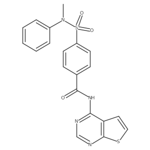 4-(N-methyl-N-phenylsulfamoyl)-N-(thieno[2,3-d]pyrimidin-4-yl)benzamide Structure