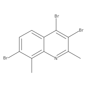 2,8-Dimethyl-3,4,7-tribromoquinoline结构式
